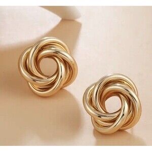 Gold Small Twist Earings
